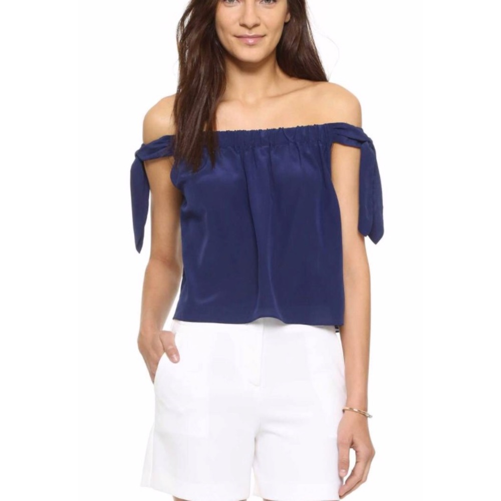 CLUB MONACO OFF THE SHOULDER TOP